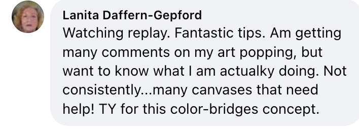 Student artwork from Amira's course